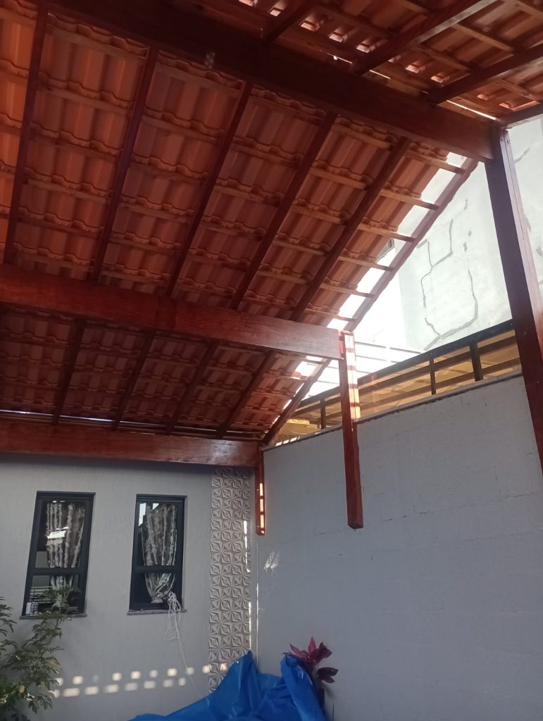 Telhado cerâmico para garagem